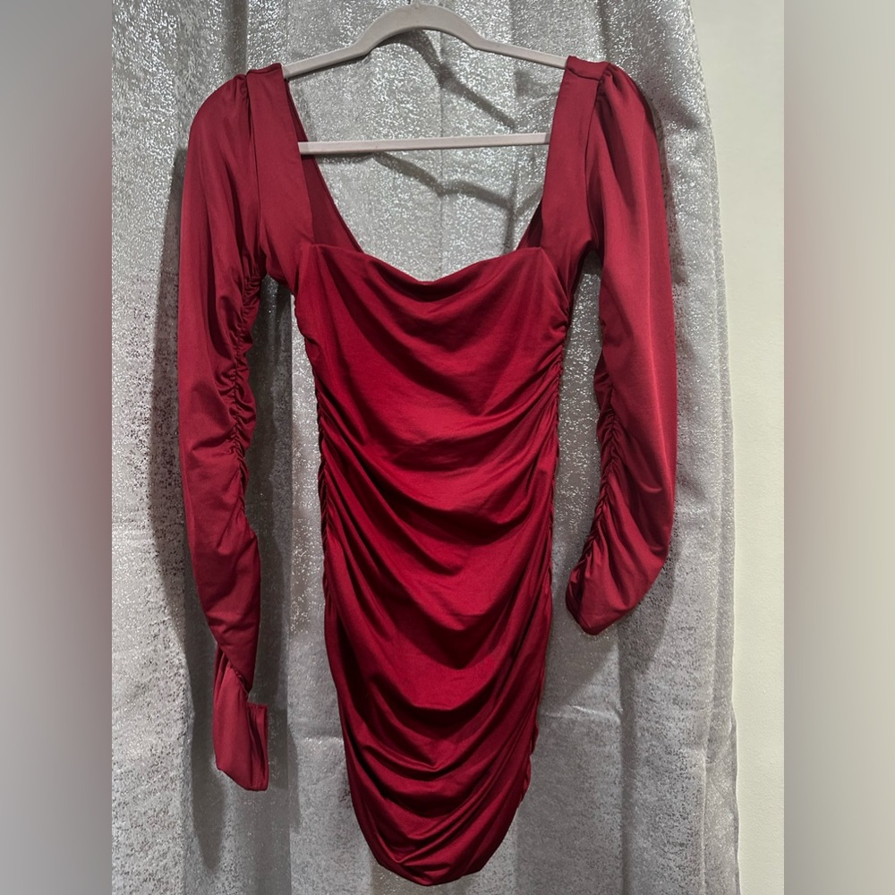 Oh Polly Burgundy dress